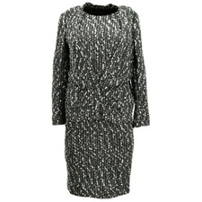 Chanel Setup Suit Jacket Dress Green 04A #36 182179