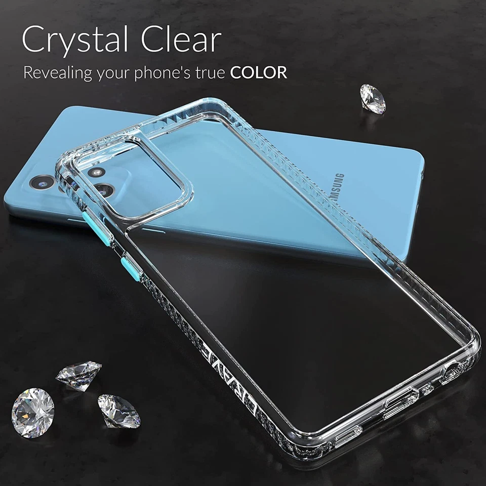 Crave Clear Guard for Samsung Galaxy A72 Case, Shockproof Case (6.7 inch) - Aqua - Image 3 of 4