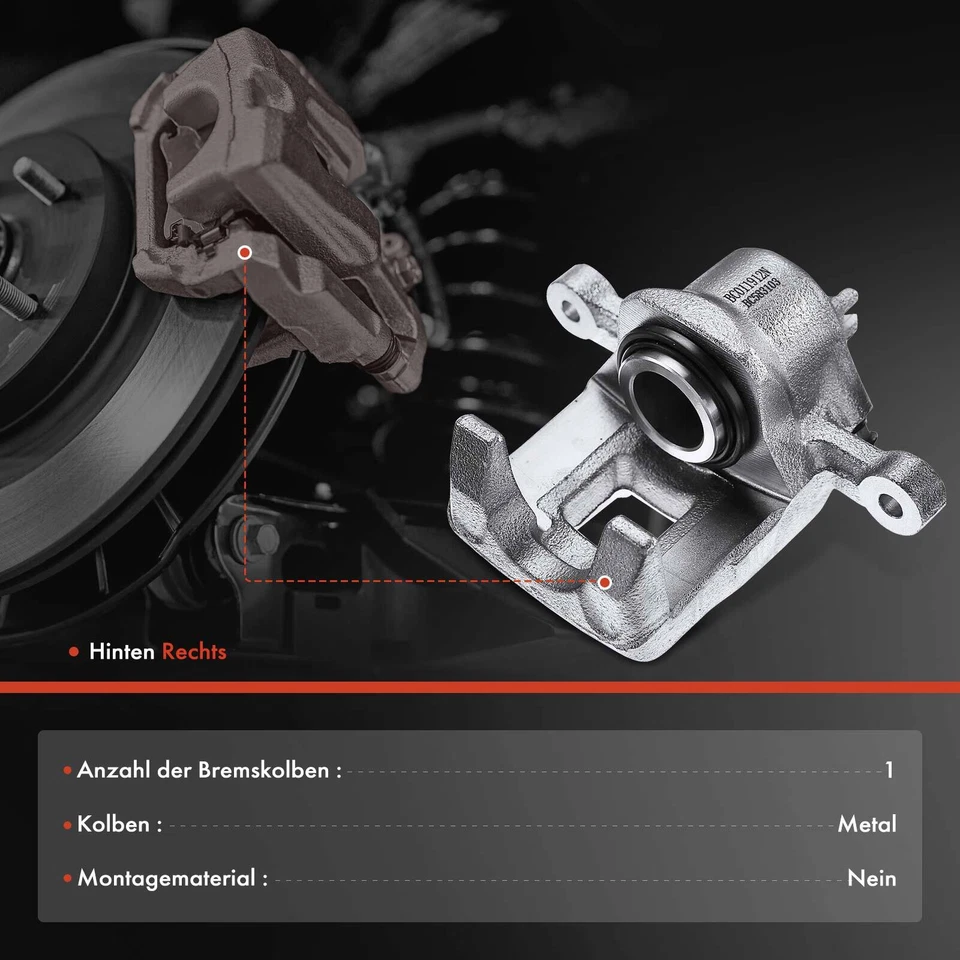 Bremssattel Hinterachse Rechts 38mm für Hyundai Highway Van Santa Fé I Trajet - Imagen 4 de 4
