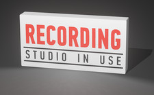 Lampada Insegna Luminosa USB C LED Targa Lightbox Recording Studio 3D Print