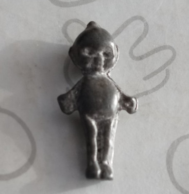 Die Cast Metal Mini Kewpie Doll One Inch Tall Vintage