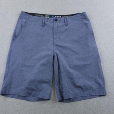 Salt Life Shorts Mens 34 Blue SLX-QD Vapor Stretch Hybrid Chino Fishing