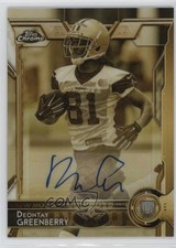2015 Topps Chrome Rookies Gold Sepia Refractor /100 Deontay Greenberry Auto 1l9o