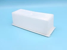 Vintage 10" X 3-1/2" TUPPERWARE Velveeta Cheese Keeper / Saver #518 & Lid #519