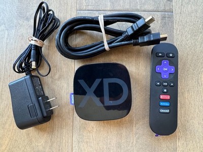 Roku 2 XD 3050X Media Streamer w/ Remote, Power Supply, HDMI Cable TESTED WORKS