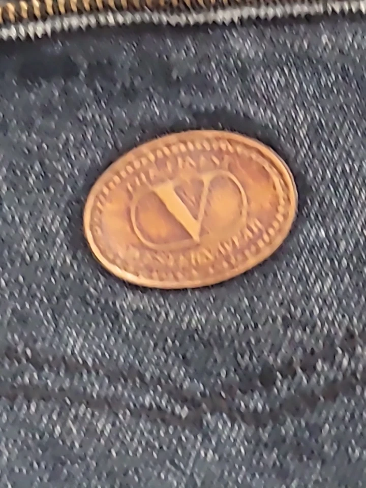 Pantalones de mezclilla Valentino Western 30" x 31" azul oscuro Italia Moto vintage Y2K Foto 3 de 4