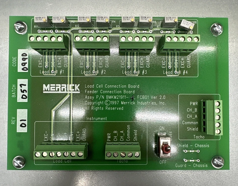 NEW OPEN BOX- Merrick BMKM21911-4 Load Cell Connection Board || WARRANTY! 🇺🇸 - Image 3 of 4