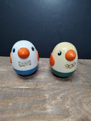 Vintage Roly Poly Toy Set Of Two
