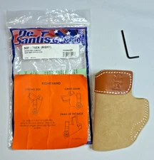 DESANTIS IWB Holster RH Sof Tuck Leather Tan 106NAI4Z0 FN Ruger S& W Springfield