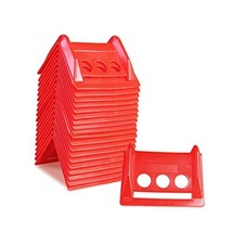 ENJ 20 Pack Flatbed Edge Protector, Edge Corner Tie Down Protector for Up RED