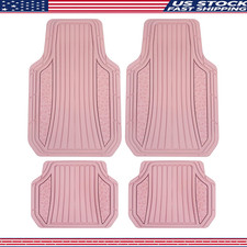 Hello Kitty 4pc Pink Rubber Heavy Duty Non-slip Front Rear Car Floor Mats Cars Hello Kitty 4pc Pink Rubber Heavy Duty Non-slip Front Rear Car Floor Mats Cars