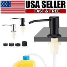 Kitchen DIY Stainless Steel Sink Soap Dispenser Hand Liquid Pump Bottle Tube Kit