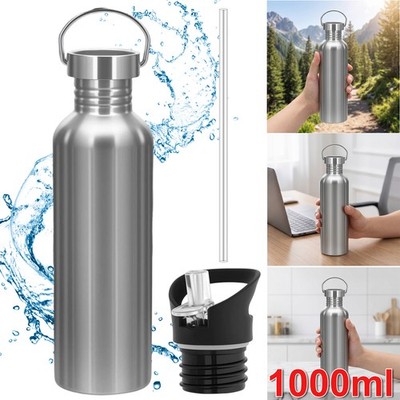 1L Trinkflasche Thermosflasche Thermos Bottle Edelstahl Auslaufsicher BPA-frei