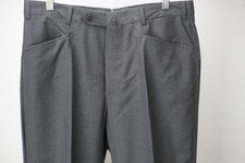 Incotex Medium Gray 100 Wool Mens Dress Pants Trousers Sz 48 EU NEW