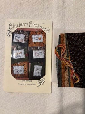 Blueberry Backroads Embroidery Kit 003 Give Thanks