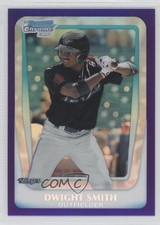 2011 Bowman Draft Chrome Prospects Retail Purple Refractor Dwight Smith Jr q9o