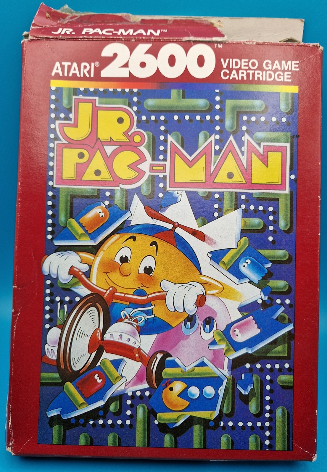 Jr  Pac-man Atari 2600 + 7800 Boxed/complete **Free UK Post**