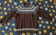 Gently Used Fair Isle Sweater By The Gap. Unisex Size Medium, Wool Blend.