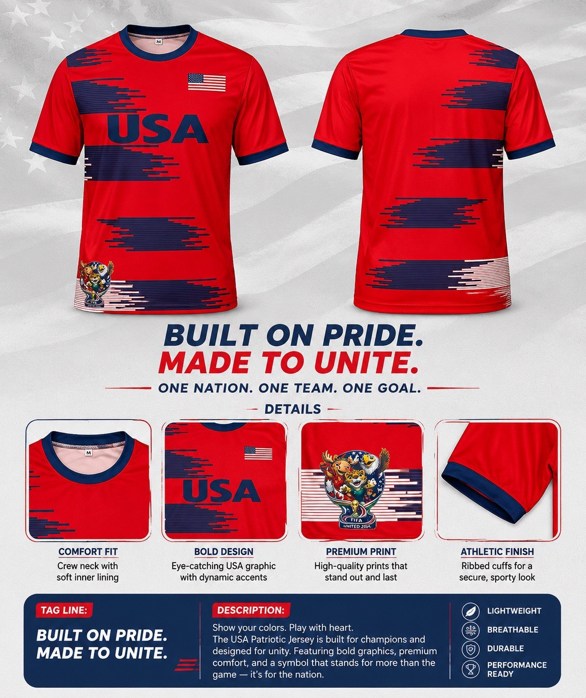 FIFA 2026 | USA Jersey | XL Size