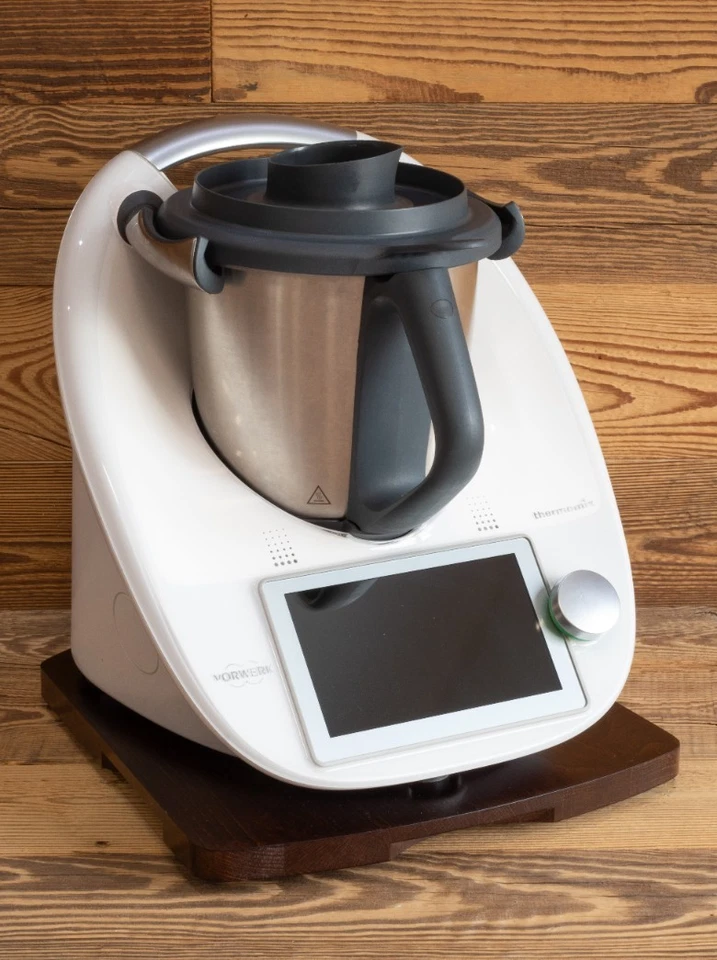 Base madera para Thermomix TM5/TM6 – tabla marrón cocina estable - Imagen 2 de 4