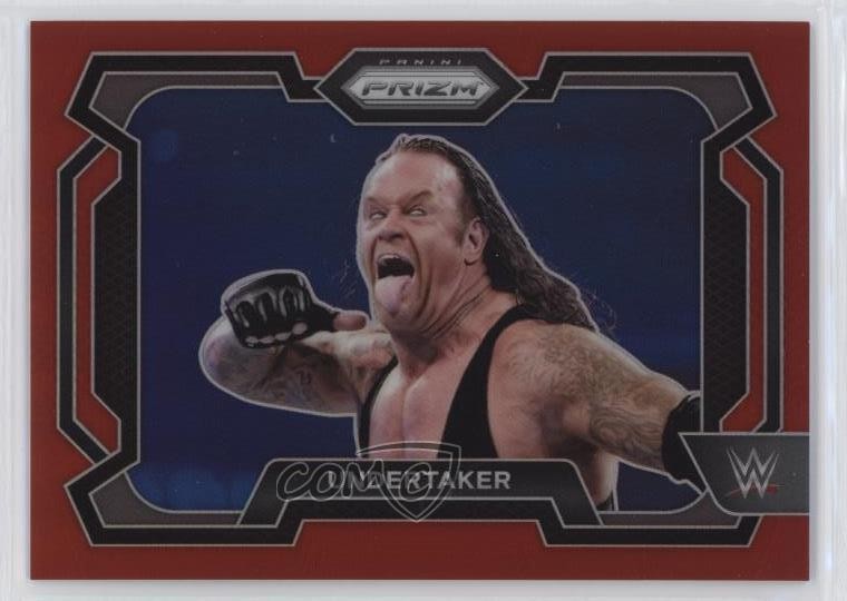 2024 Panini Prizm WWE Red Prizm 149/299 Undertaker #31 8x7