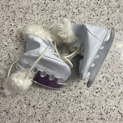 Build a Bear Ice Skates Pom Poms Fur BABW