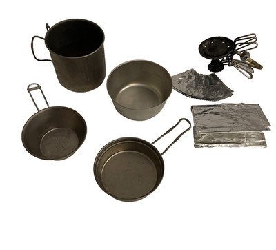 Snow Peak Evernew Titanium Cookware Camping Lot Plus Vintage MSR Stove For Parts
