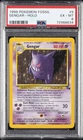 1999 POKEMON FOSSIL #5 GENGAR-HOLO PSA 6