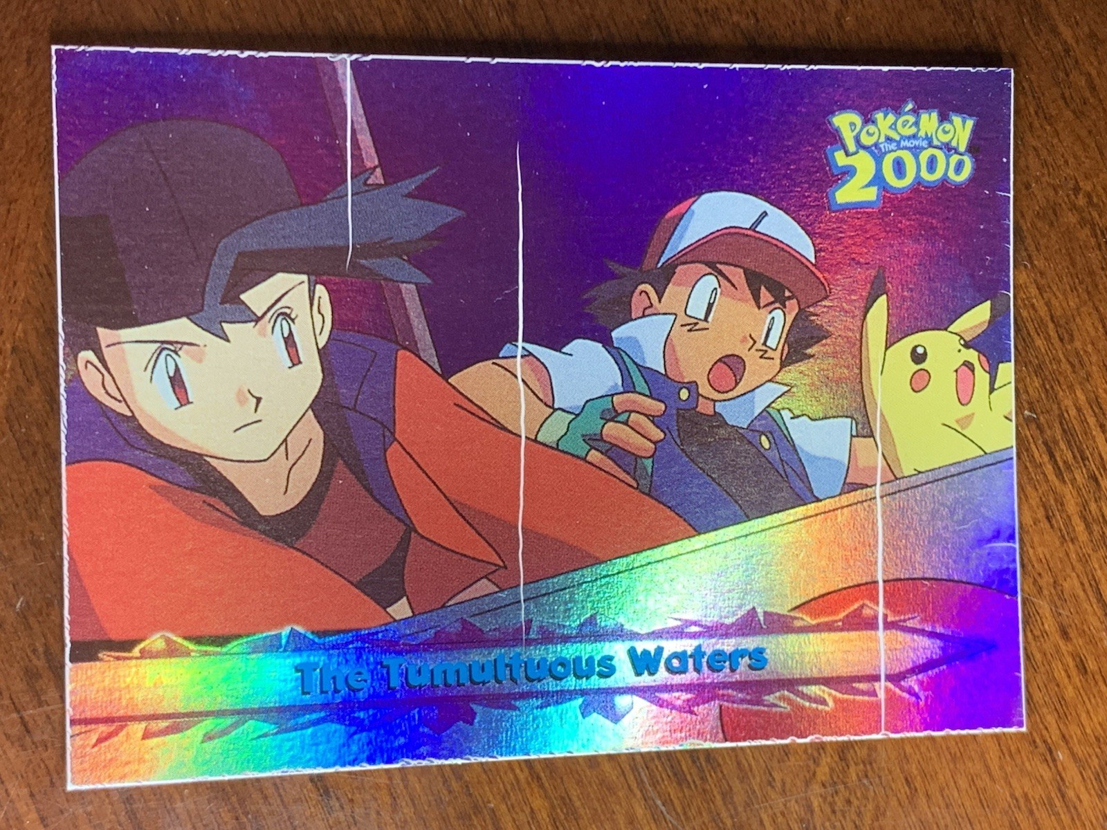 Topps Pokemon the Movie 2000 #30 The Tumultuous Waters RAINBOW FOIL