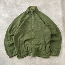 L.L. Bean Fleece Mens Large Full Zip Outdoor Hiking Jacket, Green