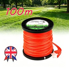 Universal 2.4mm Trimmer Line 100m Heavy Duty Nylon Cord for Garden Strimmer