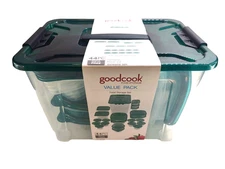 Good Cook 44 Pc. Food Storage Container Set Microwave Freezer Dishwasher Safe