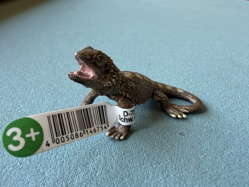 Schleich BEARDED DRAGON Figure Wildlife Pet Lizard 14675 Retired 2011 Toy W/ Tag