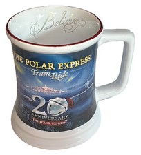 Polar Express Train Ride 20th Anniversary Believe Coffee Tea Cup Mug