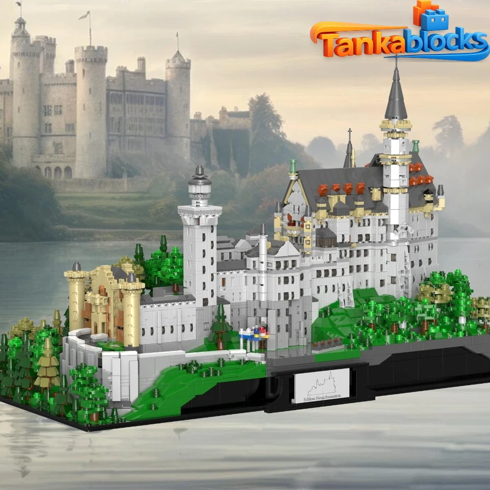 MOC Schloss Neuschwanstein Castle Building Blocks Set 6786 pcs Christmas gift - Image 2 of 4