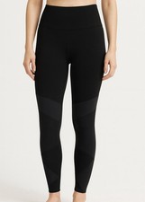 Spanx Leggings Medium Seamless Look At Me Now Black High Rise Waist Sculpting M