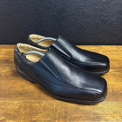 Bob Jones Amazonas Anatomic Gel 0803 Black Leather Slip-On Loafers Mens 10