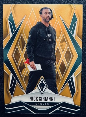 2025 Panini Phoenix #116 NICK SIRIANNI Gold 03/10 Eagles    