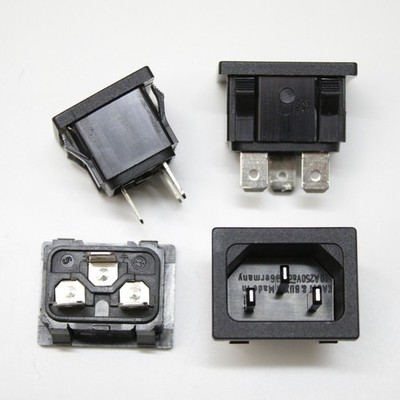 Kautt & Bux STS350 Kaltgeräte Einbau Steckdose C14 Stecker Buchse 3 Polig 10A