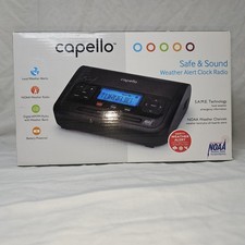 Capello CR2W Safe and Sound NOAA Weather Alert Clock Radio