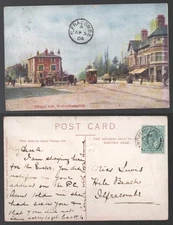 1904 KEVII Wolverhampton to Ilfracombe. Chapel Ash Tram Staffordshire Postcard