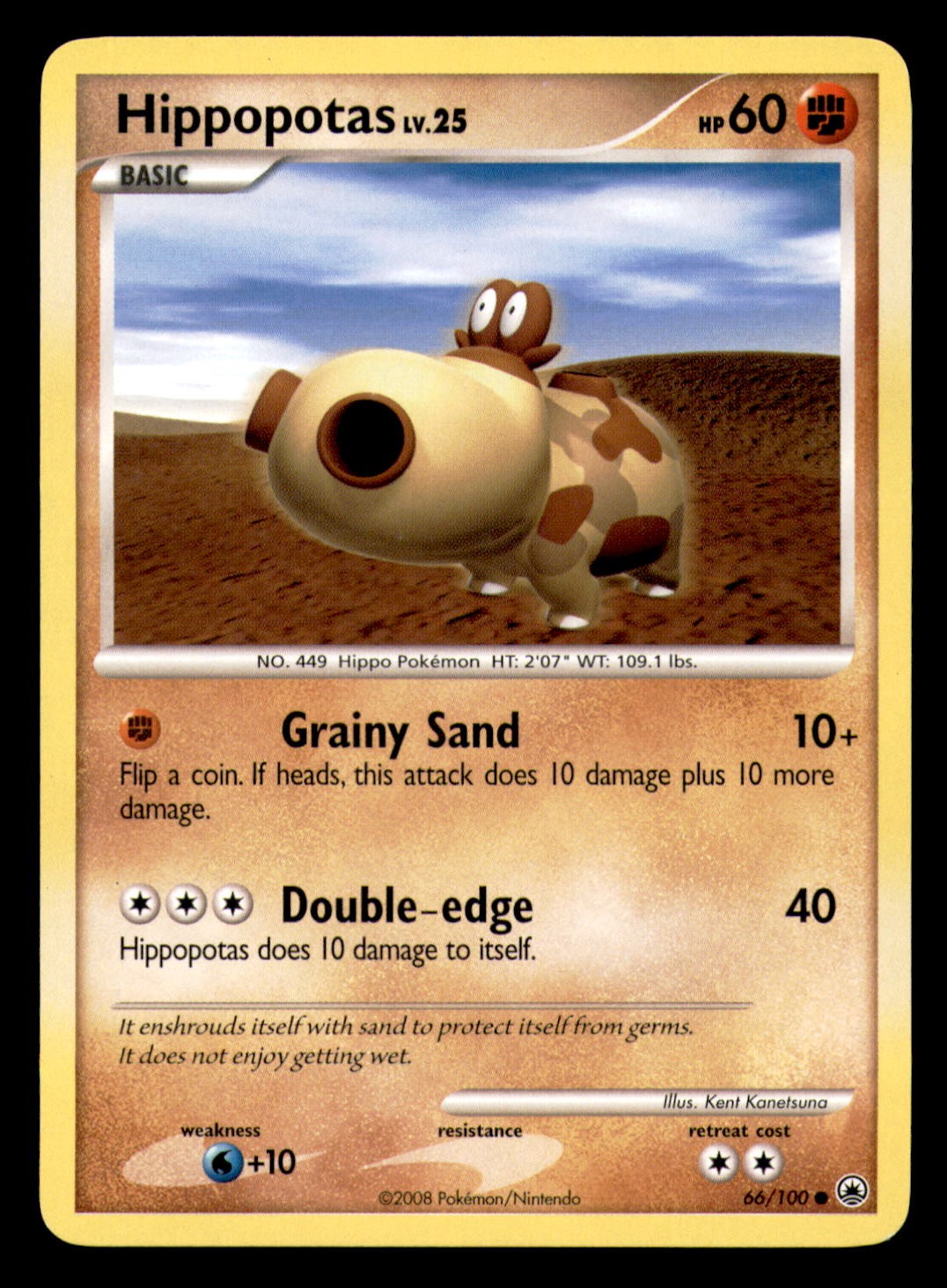 Hippopotas 66/100 Common Majestic Dawn Pokemon Lightly Played
