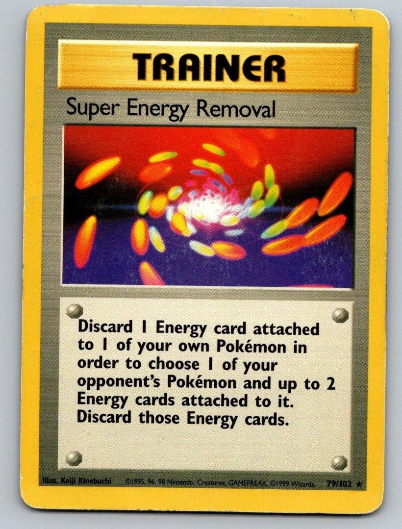 Pokemon TCG Base Set Unlimited - Super Energy Removal 79/102 Rare HP