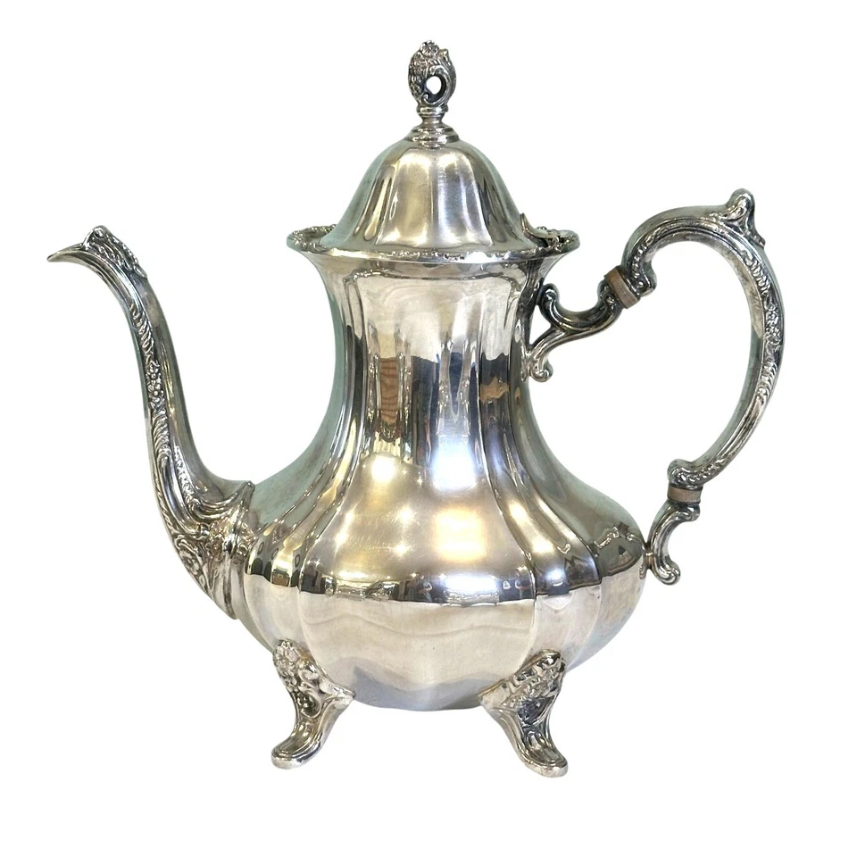 Plato de plata toalla vintage 'Gran Duquesa' cinco piezas servicio completo de té/café Foto 2 de 4