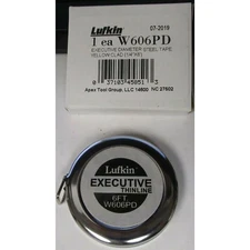Lufkin W606PD Executive Diameter Pocket Measuring Tapes, 1/4 in x 6 ft
