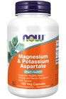 Magnesium & Kalium Aspartat 120 Kapseln Now Foods