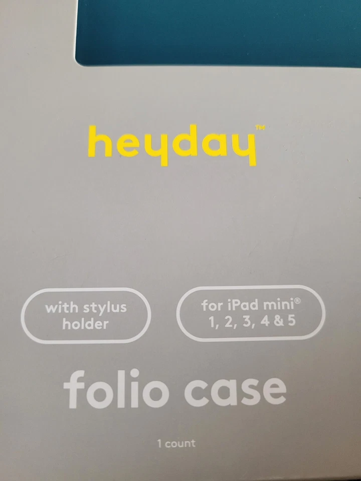 Heyday iPad Mini 1,2,3,4,5 Case Folio Stylus Holder Blue Target Cover  - Image 3 of 3