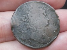 1797 Draped Bust Large Cent Penny- Reverse of 1797, Stems, About Good Details