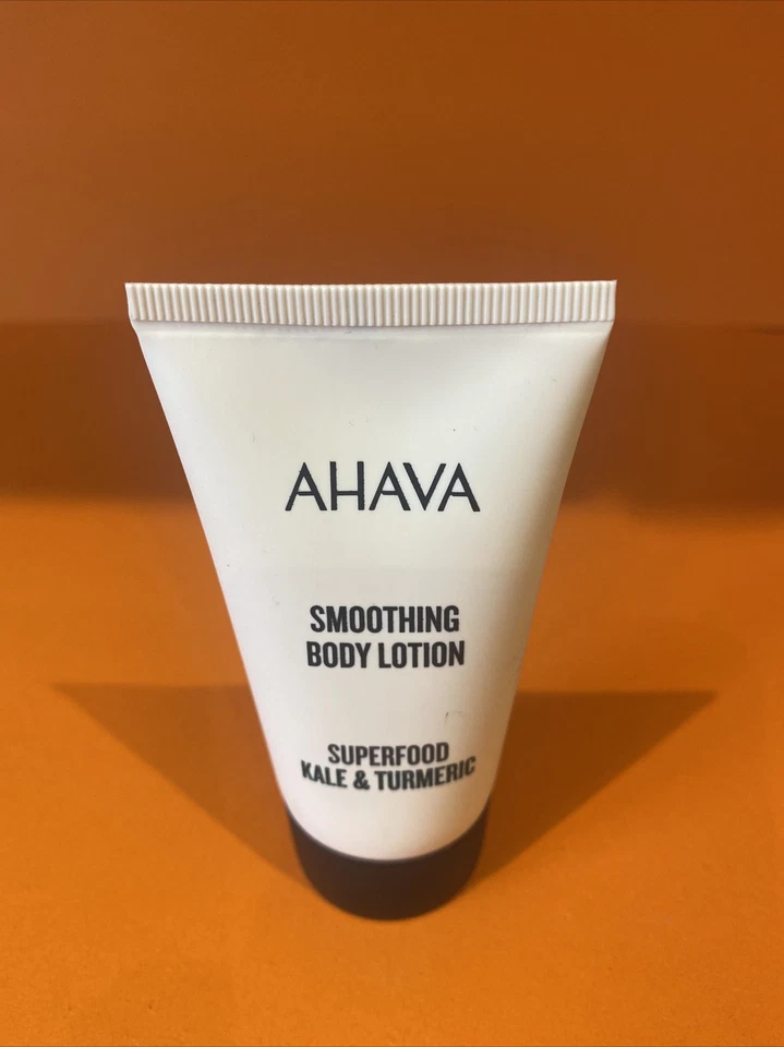 Ahava Body Lotion Smoothing Superfood Kale Turmeric 40ml Nourishment Skin - Image 1 of 1