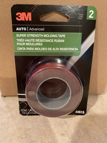 3m Auto Advanced Super Strength Molding Tape 7 8in X 5ft Stage 2 Double Sided Ebay 3m Auto Advanced Super Strength Molding Tape 7 8in X 5ft Stage 2 Double Sided Ebay